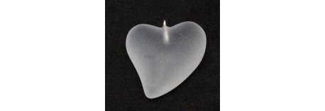 Heart pendant 25mm 00030/matt