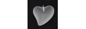Heart pendant 25mm 00030/matt