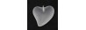 Heart pendant 25mm 00030/matt