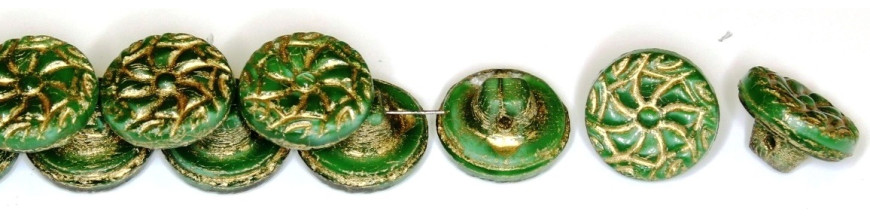 Glass buttons