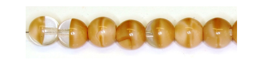 Pressed round beads 8mm
